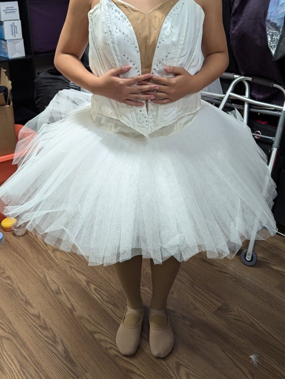 Curtain Call White Platter tutu-Tutu only